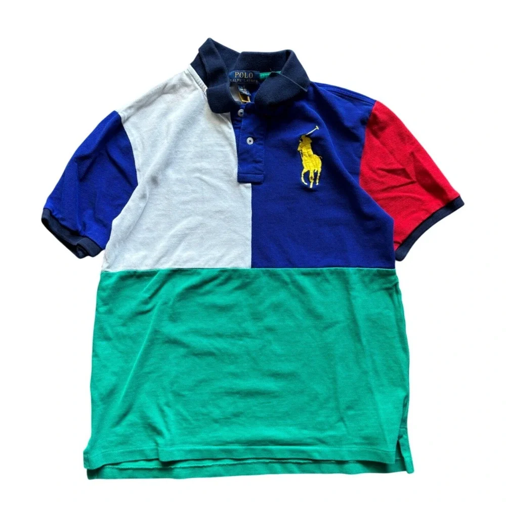 Polo Ralph Lauren Color Block Polo Youth Size L 14-16